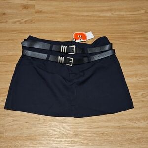 Cider Belted Mini Skirt